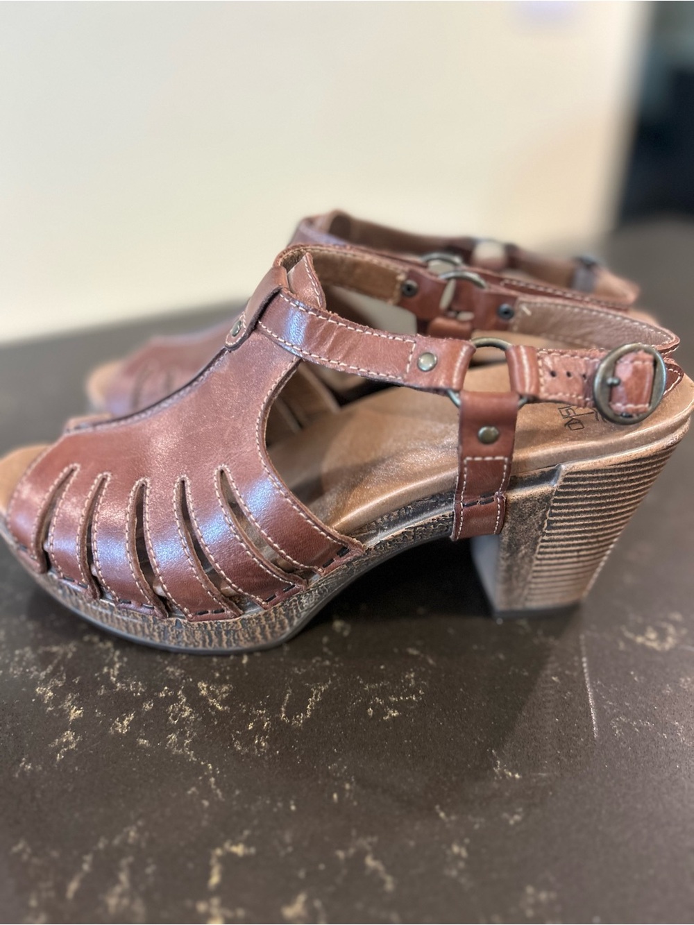 Dansko Randy Clog Sandals - Brown